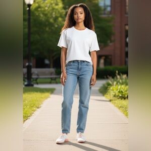 (STEVE MADDEN) Trendy White and Orange Sneakers